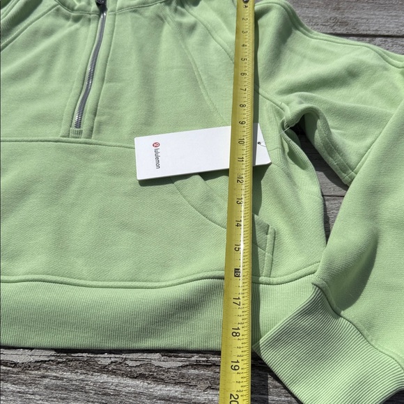 Lululemon Scuba Oversized Half-Zip Hoodie Lemongrass green XS/S NWT - Picture 4 of 8